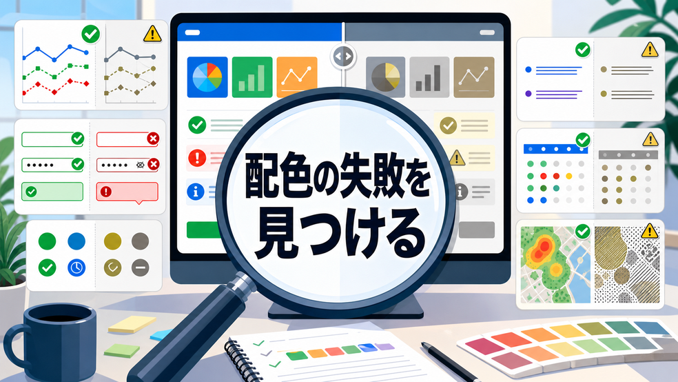 色覚シミュレーションで確認するWeb配色の失敗例と改善方法