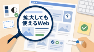 ロービジョン（弱視）の方に配慮したWebサイトの作り方